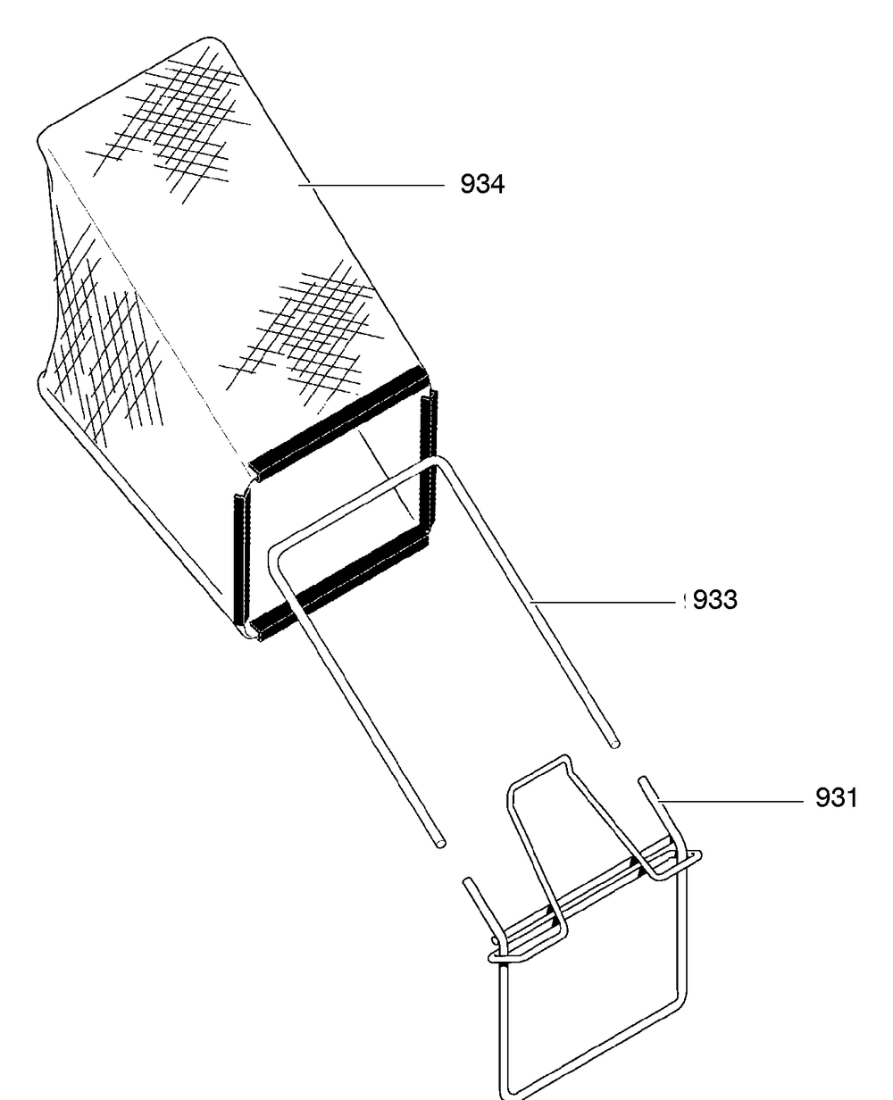 Grass Catcher Assembly Diagram and Parts List for 218950X92B 2004 Briggs and Stratton Lawn Mower